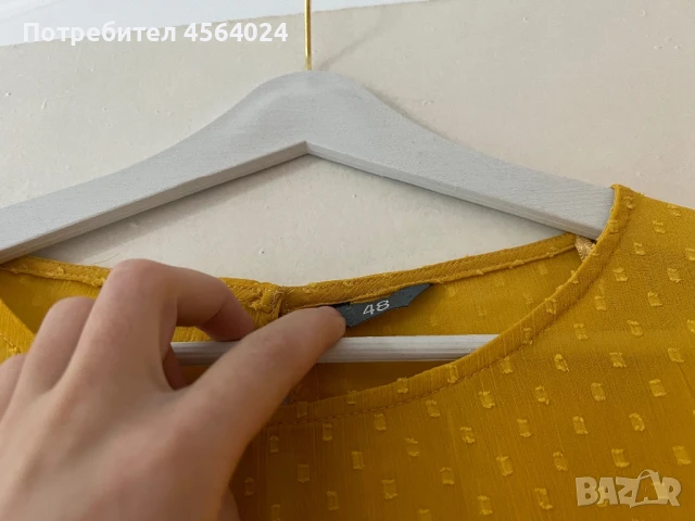 Жълта дамска риза, снимка 3 - Ризи - 51395259