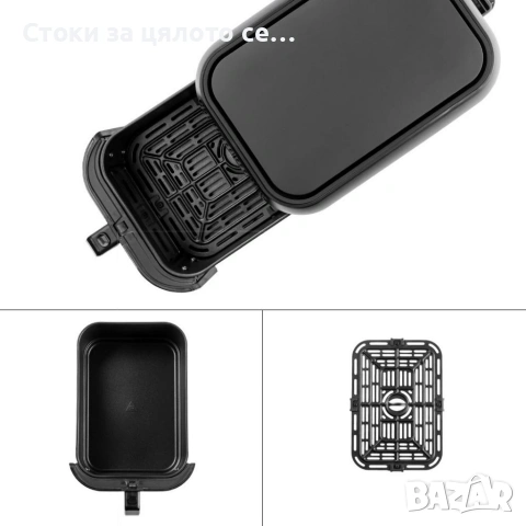 Фритюрник с горещ въздух/Еър фрайър Muhler, 1700W, 8L, снимка 2 - Фритюрници - 53674400