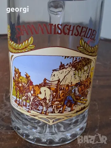 колекционерска немска халба с калаен похлупак    19/2, снимка 3 - Колекции - 49096489