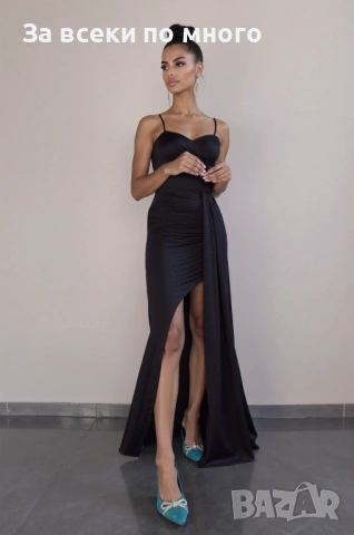 НАМАЛЕНА Дамска рокля с камъчета , снимка 2 - Рокли - 52904765