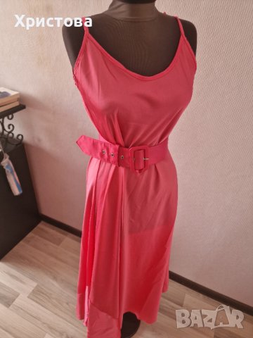 НОВА! Рокля сатен в цикламено/фуксия - 45,00лв.