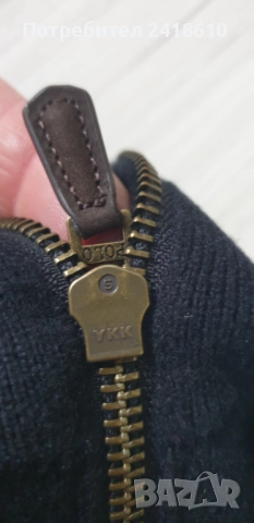 POLO Ralph Lauren Cardigan Merino Knitted Full Zip Mens Size L  ОРИГИНАЛ! Мъжка Вълнена Жилетка с ця, снимка 9 - Пуловери - 52584211