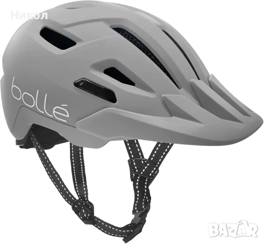 Bollé - STANCE CROSS, Велосипедна каска с козирка, Градска велосипедна каска, Каска за планина, S