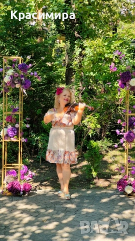 Певица, свиреща на цигулка, мандолина, пиано, ксилофон, глокеншпил и калимба за вашето тържество 