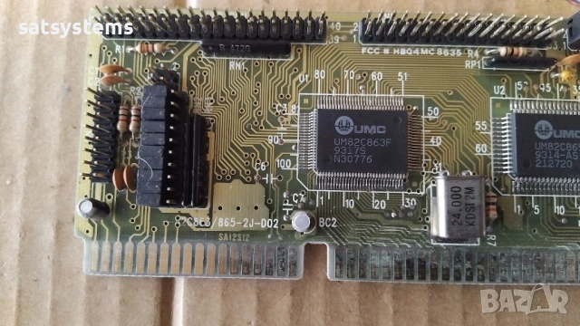 UMC HBQ4MC8635 Multi Controller 16-bit ISA IDE FLOPPY COM Print Card, снимка 8 - Други - 53417202