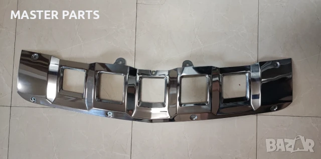 Никелирана/Алуминиева Добавка/Приставка за Предна Броня Mercedes GL X164 (2009-2012) - Оригинална, К