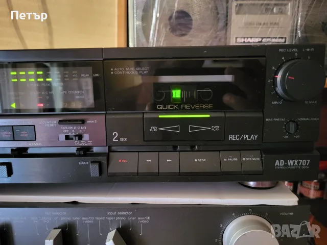 AIWA AD-WX707 със ЗАЩИТНОТО ФОЛИО НА КАПАКА, снимка 7 - Декове - 56270400