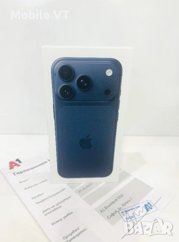 НОВ! iPhone 17 Pro Max 256GB Deep Blue ГАРАНЦИЯ 24 Месеца!, снимка 2 - Apple iPhone - 53390456