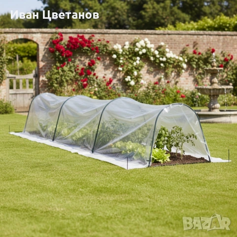 Мини оранжерия - сгъваема, практична и идеална за всеки градинар - 1,8 х 6м