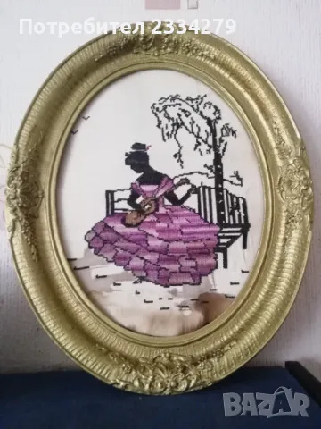 Гоблен ,,МИКИМАУС"  български изработки от 70-те години, поставени в остъклени рамки. , снимка 9 - Гоблени - 45908773