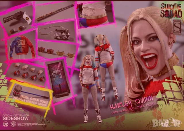 ХОТ ТОЙС ХАРЛИ КЛУИН 1/6 СКАЛА/ HOT TOYS HARLEY QUINN 1/6 SCALA