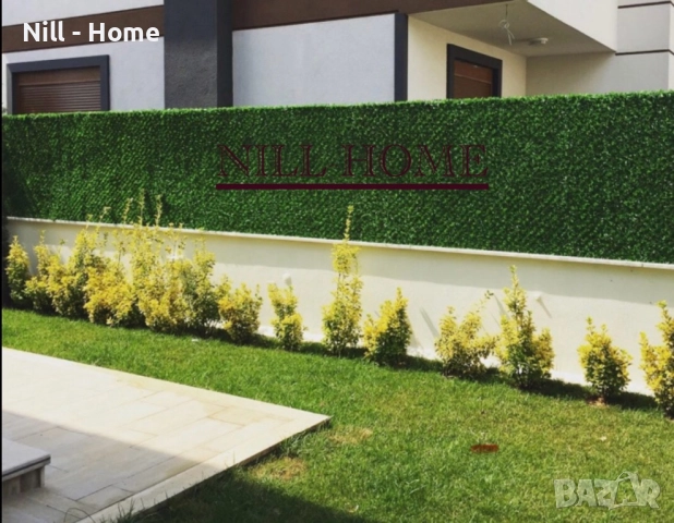 Поцинкована мрежа с декорация ( ИЗКУСТВЕНА ТРЕВА ) 4 мм. Тел / 40 мм. Око, снимка 5 - Огради и мрежи - 52303156