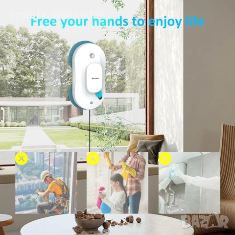 Робот за почистване на прозорци Mamibot Robot, снимка 5 - Прахосмукачки - 53231390