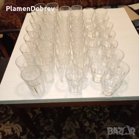 Стъклени чаши и пепелници, снимка 3 - Чаши - 53567114