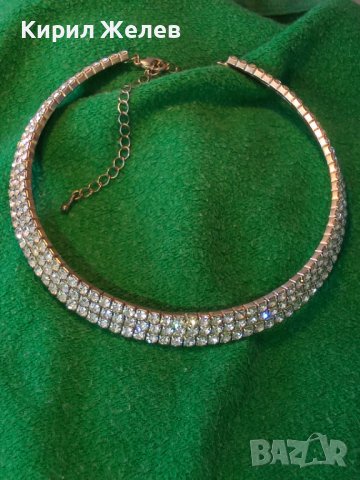 КРАСИВО ПОСРЕБРЕНО ЕФЕКТНО ФЕШЪН АРТ КРИСТАЛНО КОЛИЕ ОГЪРЛИЦА 27876, снимка 9 - Колиета, медальони, синджири - 37097069
