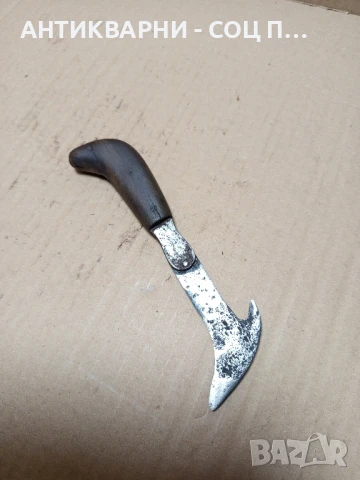 Старо Кожарско Сарашки Нож Ножче Занаятчийски Инструмент., снимка 4 - Антикварни и старинни предмети - 51370964