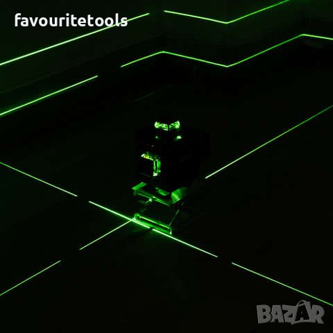 Лазарен нивел Bigstren, 4 зелени лъча, 16 линии, 4D, обхват 25м, 360° завъртане, самонивелиращ се, снимка 11 - Измервателни инструменти - 42562311