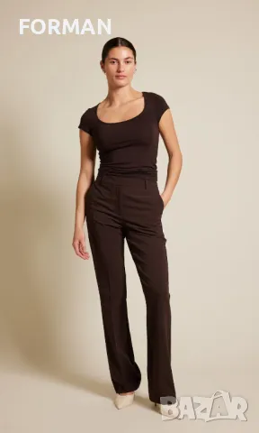 Кафяв панталон с прав крачол , снимка 2 - Панталони - 48504906