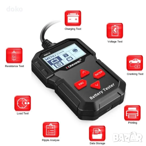 Тестер за акумулатор, снимка 2 - Аксесоари и консумативи - 47390190