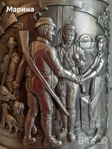 Халба за бира от калай 650 мл.,  Antik*Vintage #57, снимка 5 - Антикварни и старинни предмети - 51538157