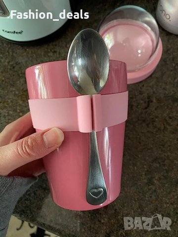 Нова Изолирана чаша за кисело мляко плодове с капак/неръждаема стомана, снимка 7 - Други стоки за дома - 41595813