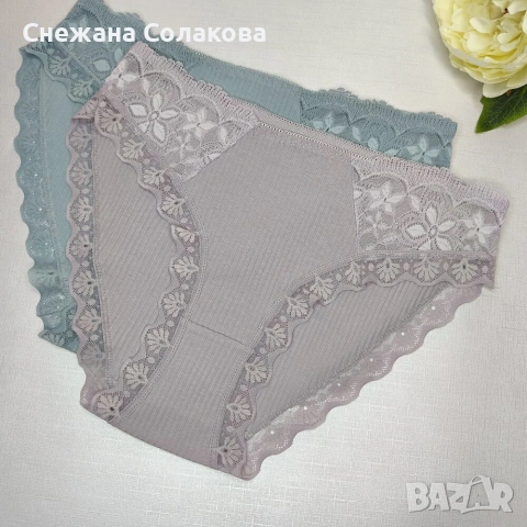 Комплект от 6 броя памучни бикини , снимка 5 - Бельо - 53311925