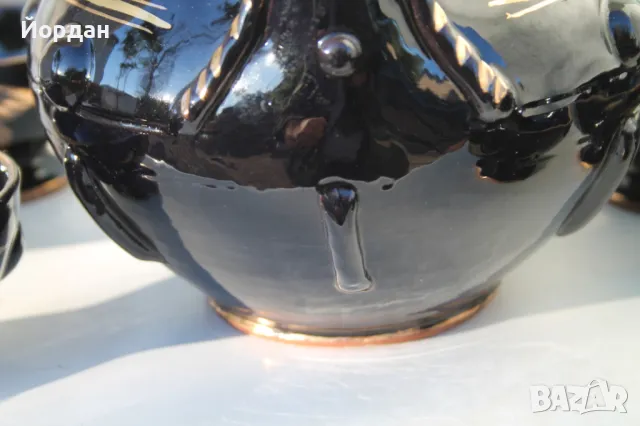 Керамичен сервиз за вино, снимка 9 - Антикварни и старинни предмети - 47470958