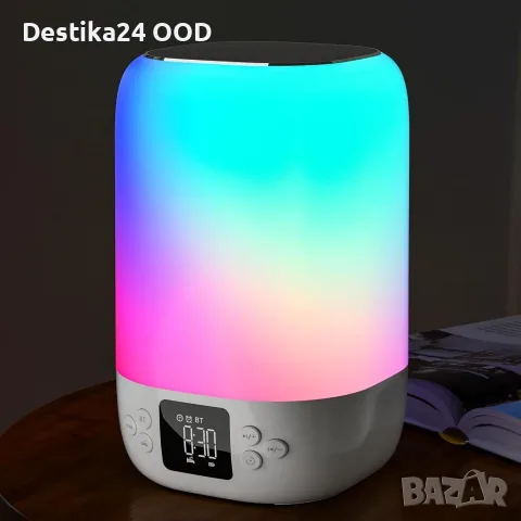 Мултифункционална LED лампа с Bluetooth колонка, будилник и RGB светлина