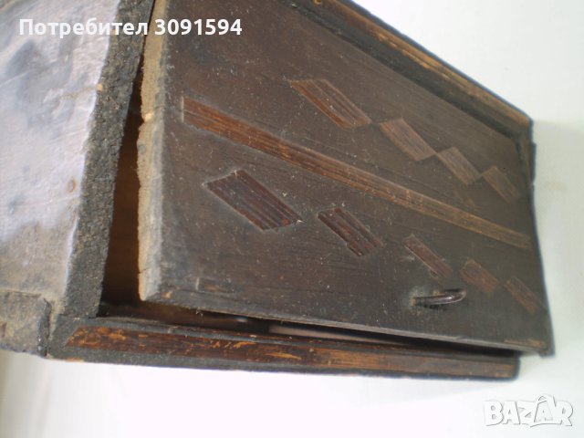 Стара кутия за часовник с интарзия, снимка 7 - Други ценни предмети - 41842943