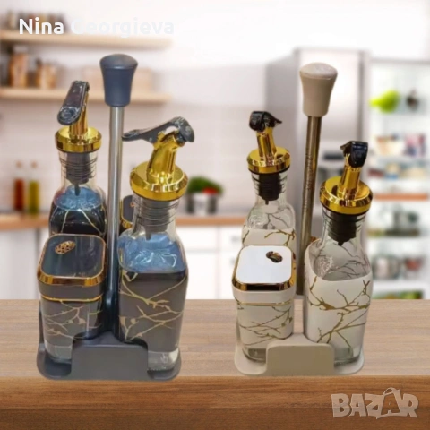 Луксозен въртящ се комплект с дозатори ,метална стойка, снимка 4 - Други - 53851353