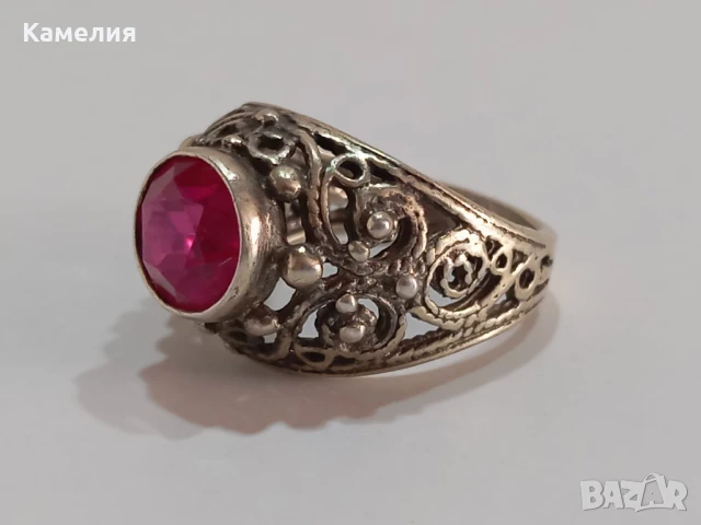 Руско сребро, снимка 7 - Пръстени - 49517264