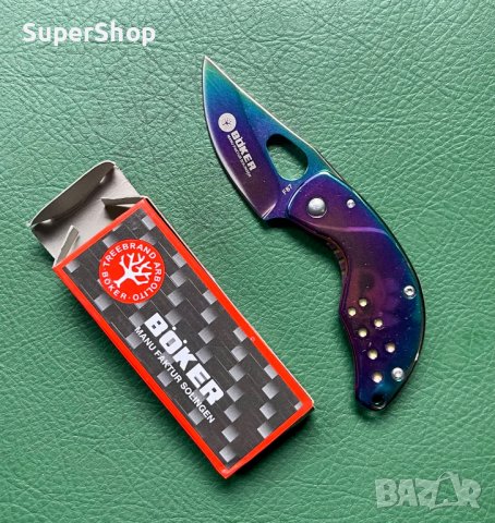 Уникално Малко Сгъваемо Ножче Нож Хамелеон пеперуда Boker ножка, снимка 6 - Ножове - 40186495