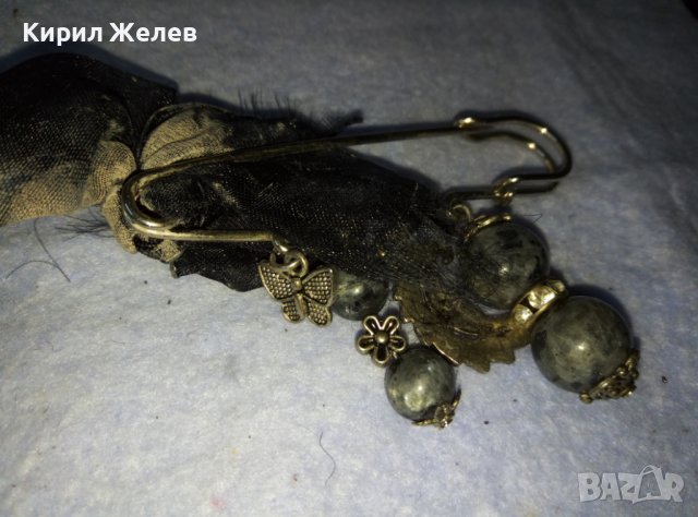 ЕФЕКТНА НЕО ГОТИК ВИНТИДЖ ФИБУЛА АРТ ИГЛА БРОШКА 38880, снимка 8 - Други - 42117568
