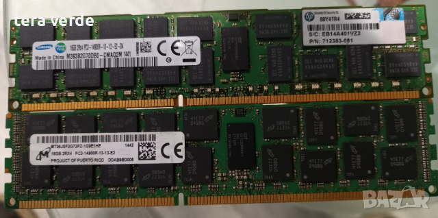 16GB DDR3 ECC 12800R/14900R сървърна RAM, снимка 3 - RAM памет - 42548898