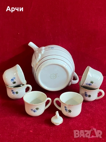 Ретро Български порцеланови сервизчета, снимка 5 - Сервизи - 53781669