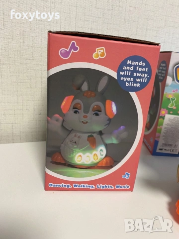 Танцуващо зайче с музика и светлина, снимка 5 - Музикални играчки - 51699920