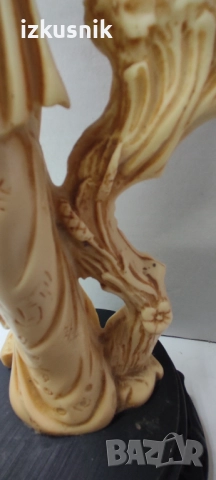 Ориенталска статуетка от 70-те години, с подпис, снимка 10 - Колекции - 52711666