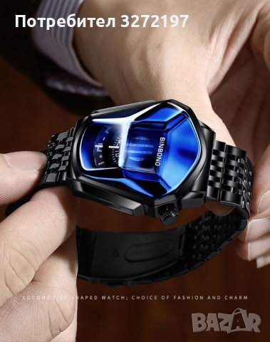 Нов! Модерен дизайн кварцов часовник,Relgio Masculino BINBOND,кварц, снимка 4 - Мъжки - 41336731