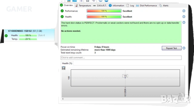 HDD SATA хард дискове, 0 часа работа и 100% здраве и производителностзводителност, снимка 6 - Твърди дискове - 53772609