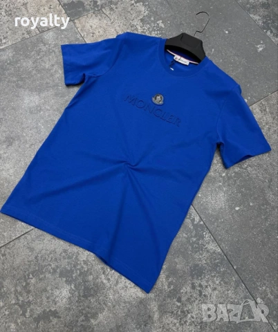 Moncler Нова Синя Мъжка Тениска Монклер 