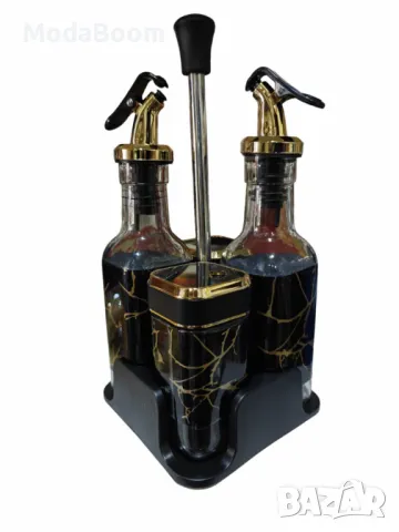 Луксозен въртящ се комплект с дозатори ,метална стойка, снимка 3 - Други стоки за дома - 48705443