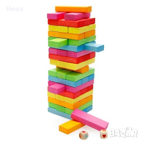 Дървена дженга, снимка 2 - Игри и пъзели - 41630148