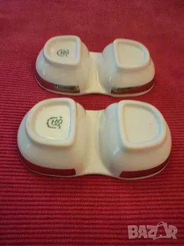 Две ретро солници порцелан,България. , снимка 2 - Антикварни и старинни предмети - 50374269