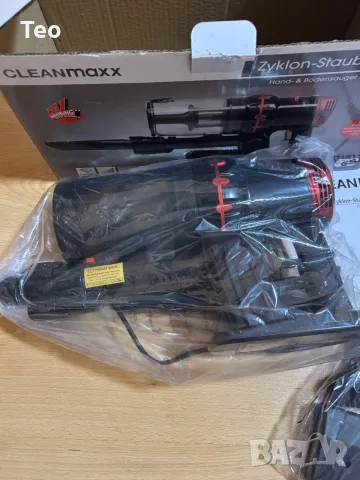 Чисто нова циклонна прахосмукачка CLEANMAXX Zyklon-Staubsauger (2 в 1), снимка 3 - Прахосмукачки - 56075585
