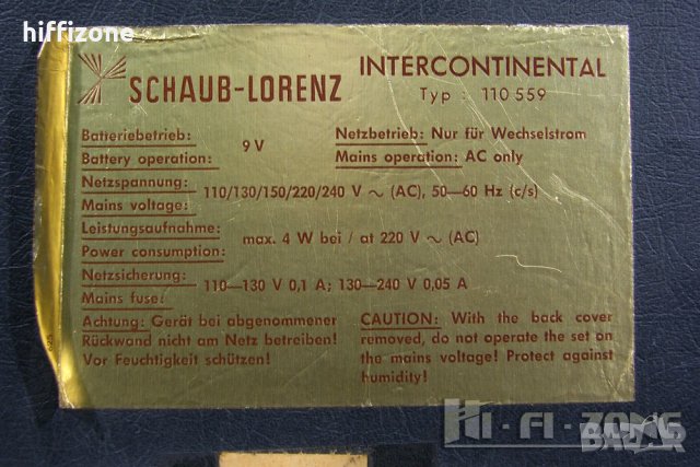 Schaub-lorenz intercontinental 110 559, снимка 10 - Ресийвъри, усилватели, смесителни пултове - 35942942