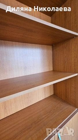 Кафяв офис шкаф, ъглово бюро, малко бюро и секция., снимка 5 - Шкафове и рафтове - 52327796