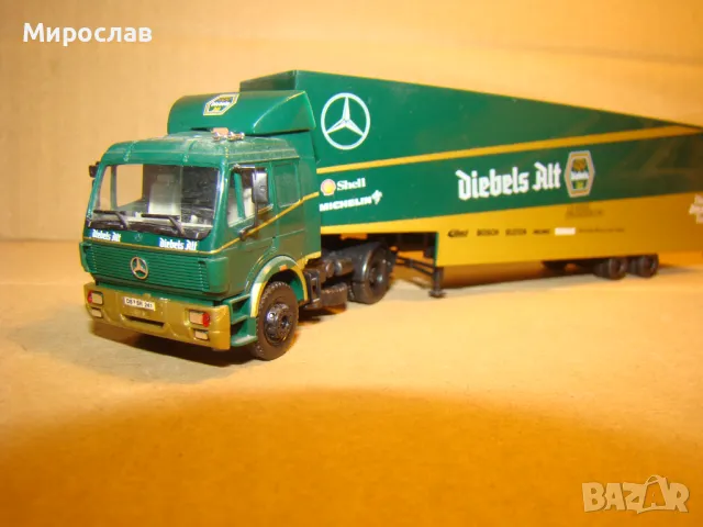 HERPA H0 1/87 MERCEDES BENZ КАМИОН МОДЕЛ КОЛИЧКА, снимка 2 - Колекции - 48603442