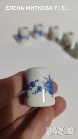 Лот от 6 мини порцеланови свещника, снимка 4 - Други ценни предмети - 53013760
