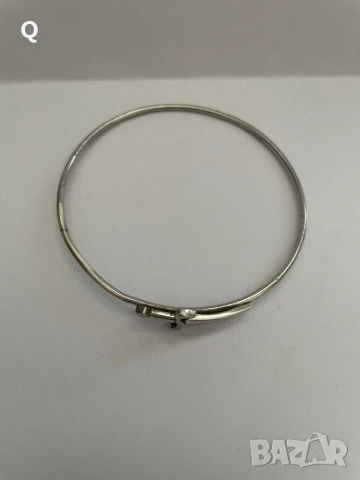 Сребърна твърда гривна, проба 925 (2), снимка 4 - Гривни - 50949253