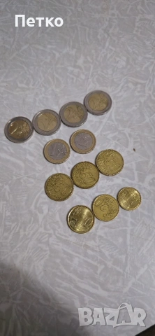 редки монети 1€,2€,0.50€,020€,010€, снимка 2 - Колекции - 53416386